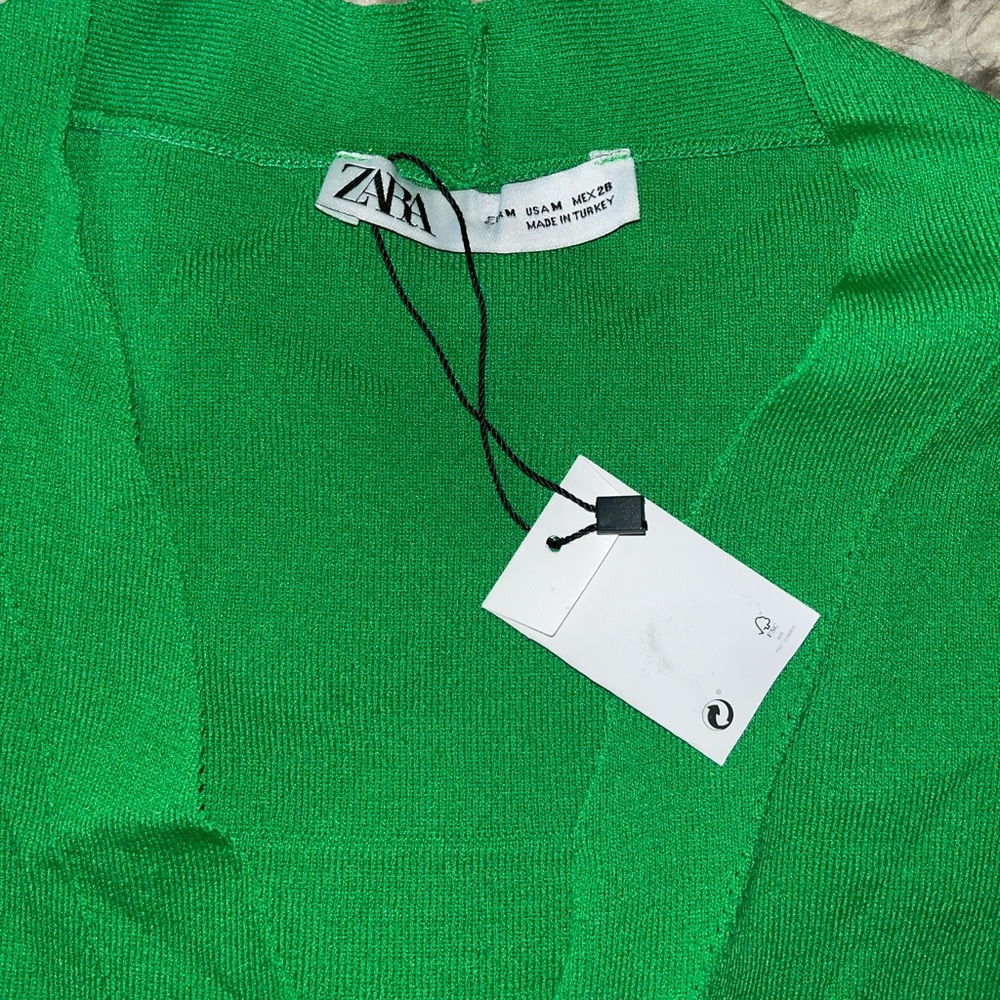 NWT ZARA MINI KNIT DRESS - Picture 4 of 10